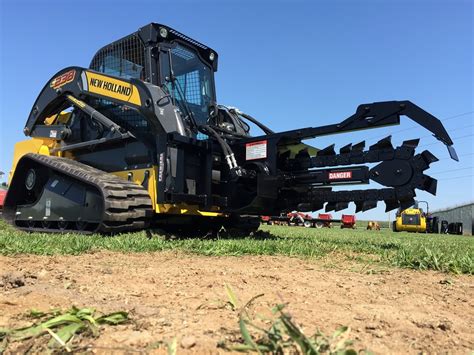 trenching bucket skid steer|premier attachments skid steer.